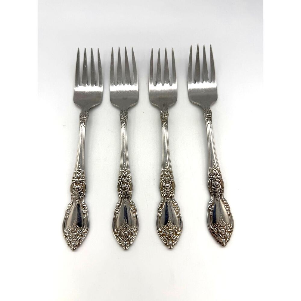 Oneida OCO Wordsworth Set of 4 Stainless Steel Salad Forks